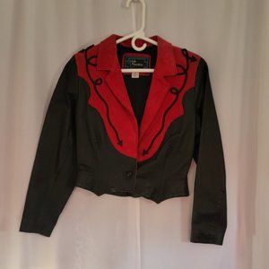 Vintage leather and suede jacket